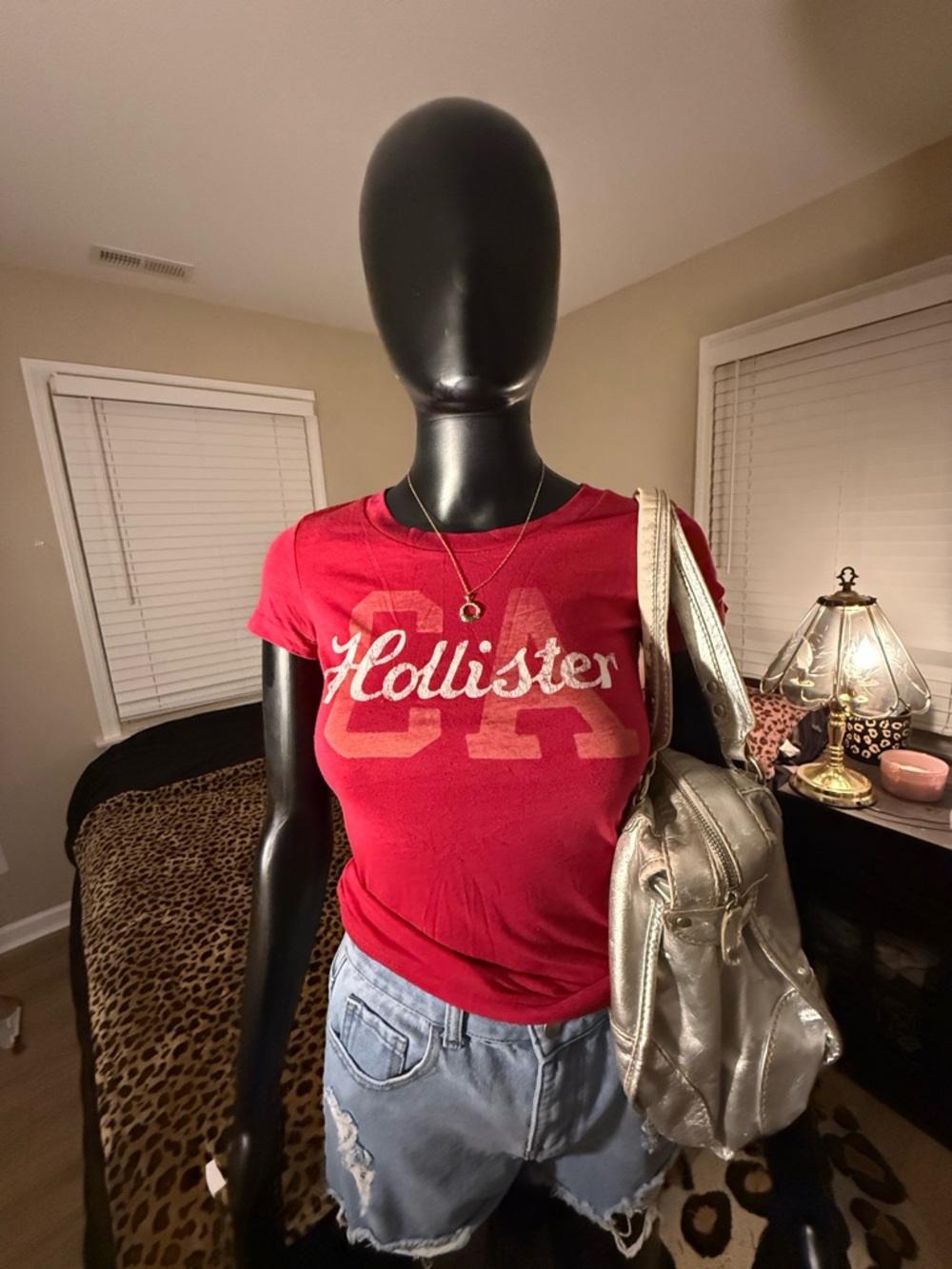 Hollister Red Graphic Short Sleeve Tee